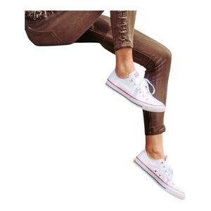 Converse All Star White and Red Sneakers size 5